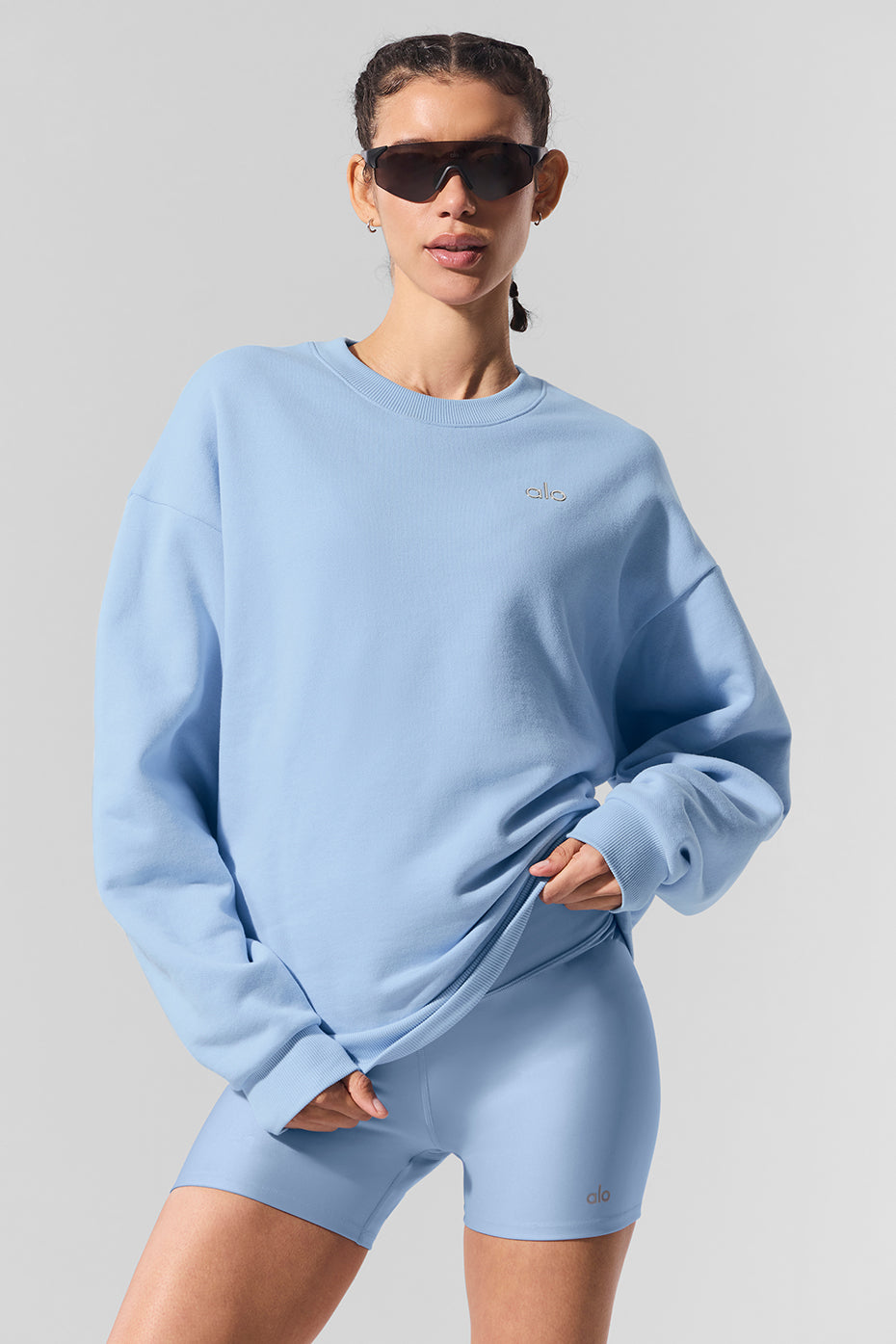 Accolade Crew Neck Pullover - Seashell Blue