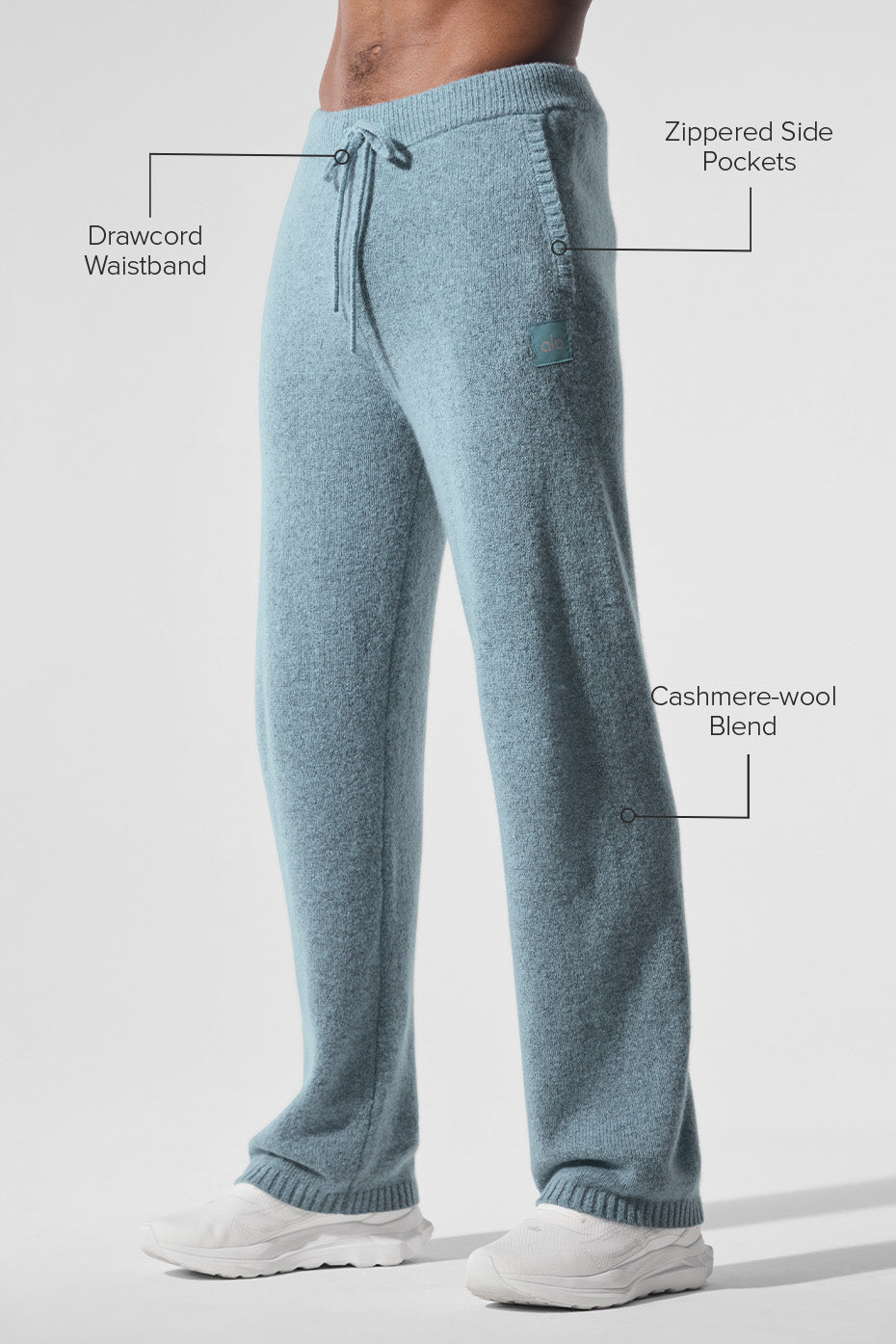 New Class Cashmere Sweatpant - Celestial Blue Granite Heather