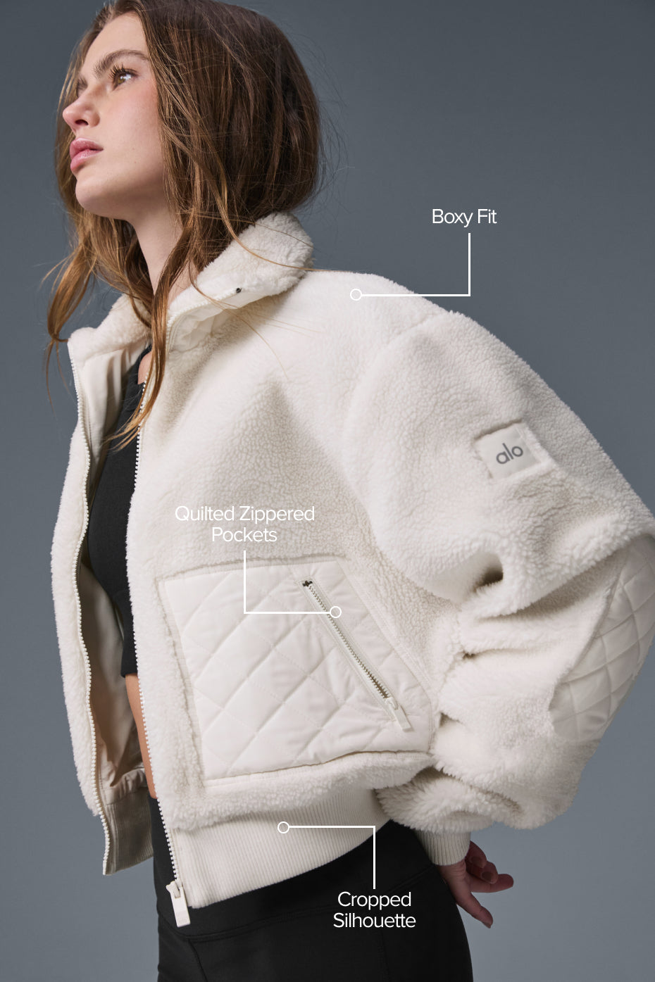 Sherpa Edge Bomber - Ivory