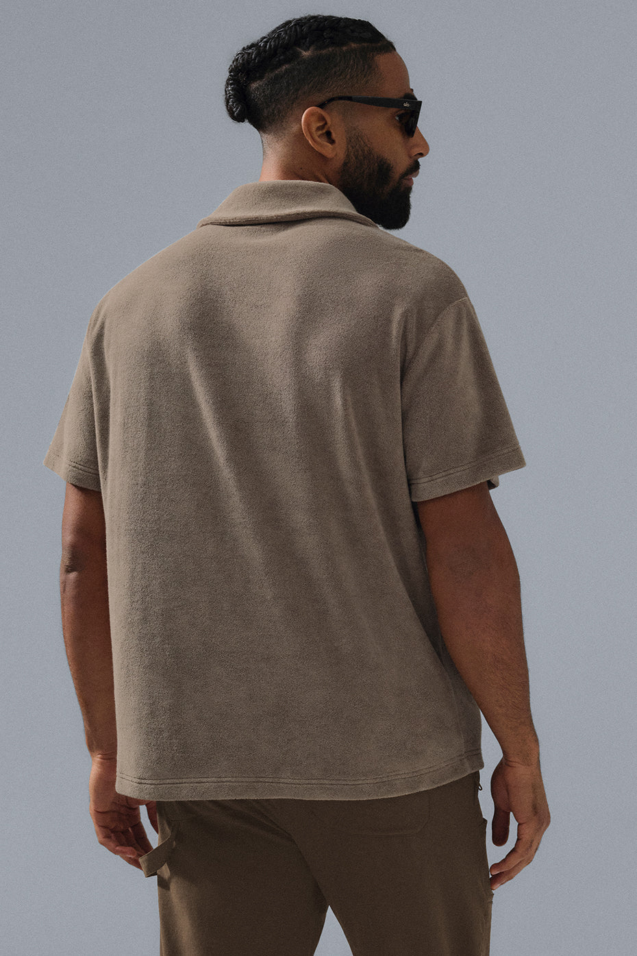 Coastal Terry Button Up - Gravel