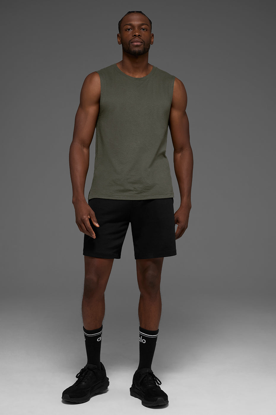 The Triumph Muscle Tank - Stealth Green
