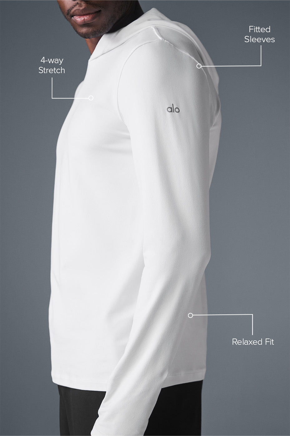 Conquer Reform Long Sleeve With Hood - White