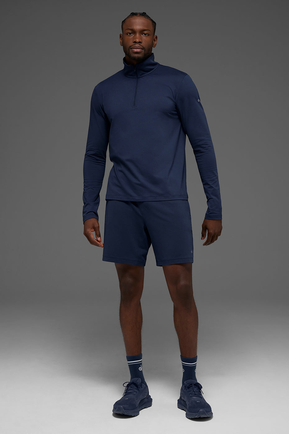 Conquer 1/4 Zip Reform Long Sleeve - Navy