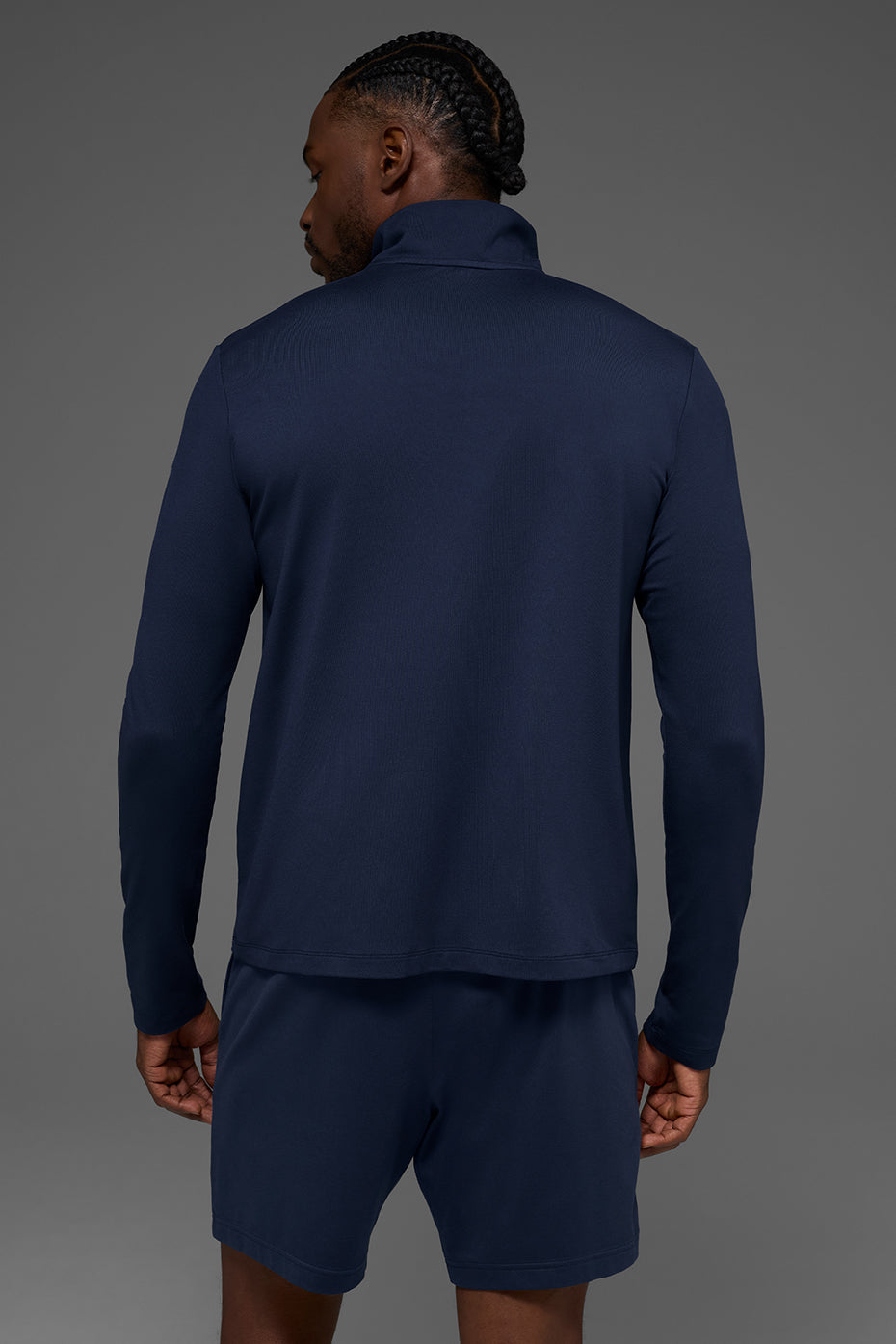 Conquer 1/4 Zip Reform Long Sleeve - Navy