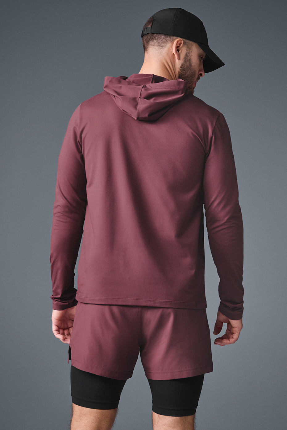 Conquer Reform Long Sleeve With Hood - Burgundy Truffle
