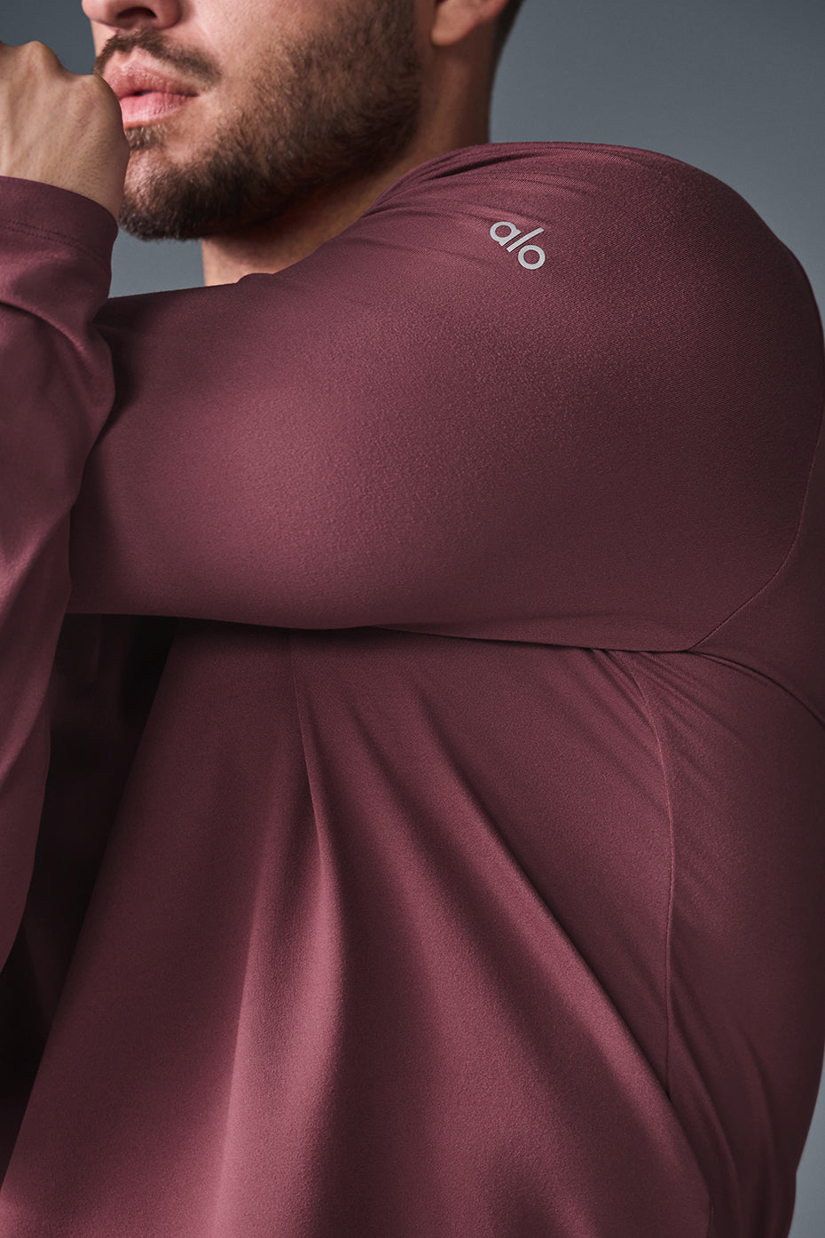 Conquer Reform Long Sleeve With Hood - Burgundy Truffle