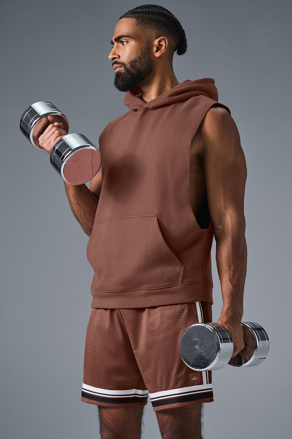 Renown Sleeveless Hoodie - Chestnut