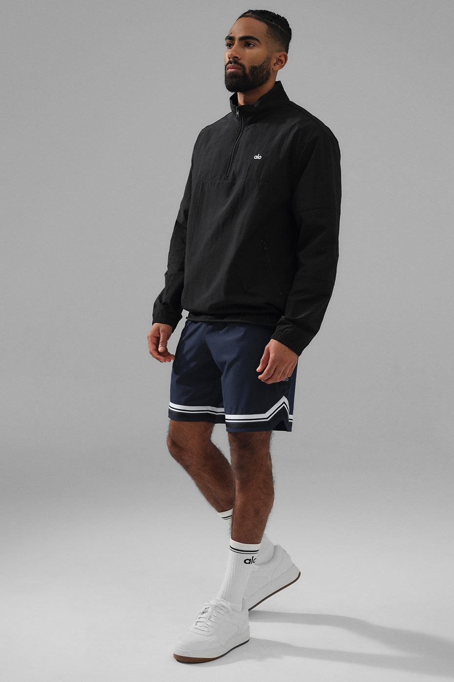 Light Weight Takeaway Track Pullover - Black