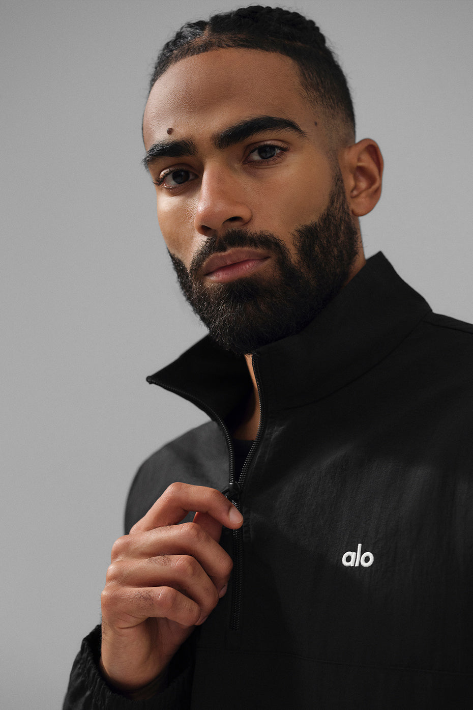 Light Weight Takeaway Track Pullover - Black