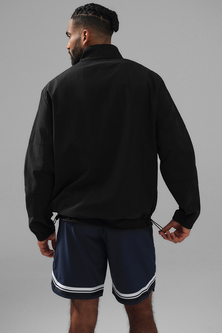 Light Weight Takeaway Track Pullover - Black
