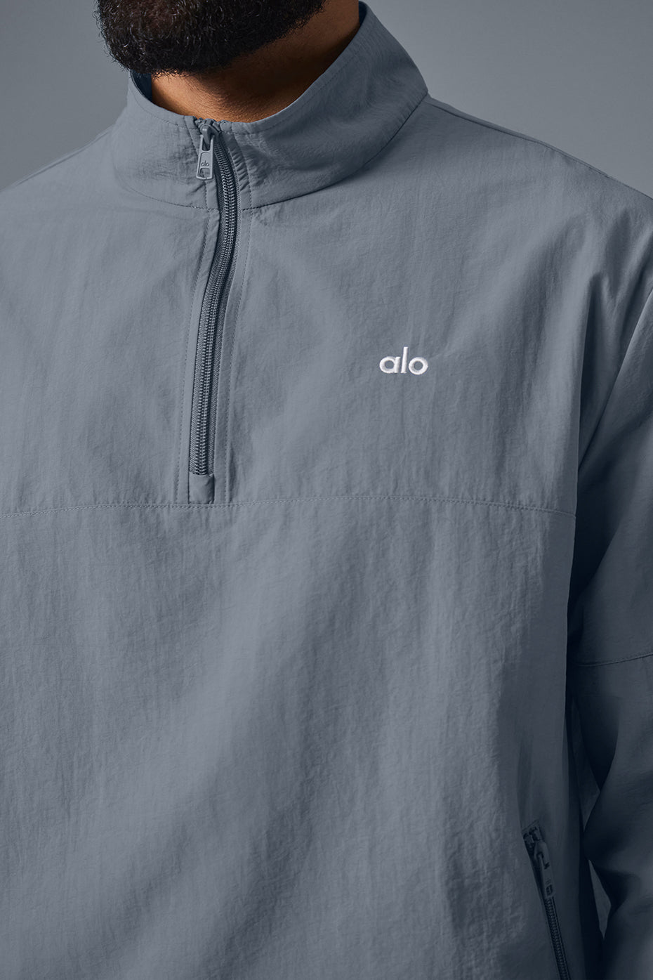Light Weight Takeaway Track Pullover - Steel Grey