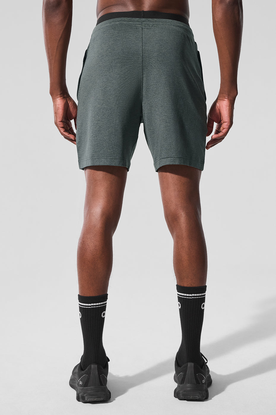 7" Conquer React Performance Short - Charcoal Green Heather