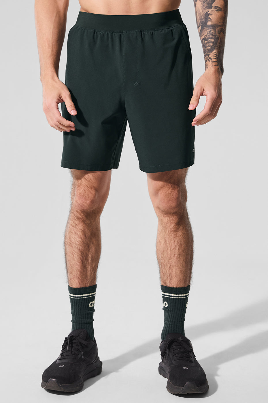 7" Repetition Short - Charcoal Green