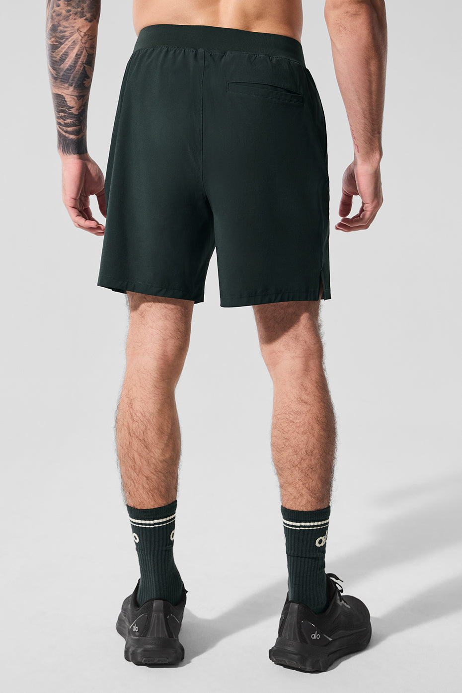7" Repetition Short - Charcoal Green