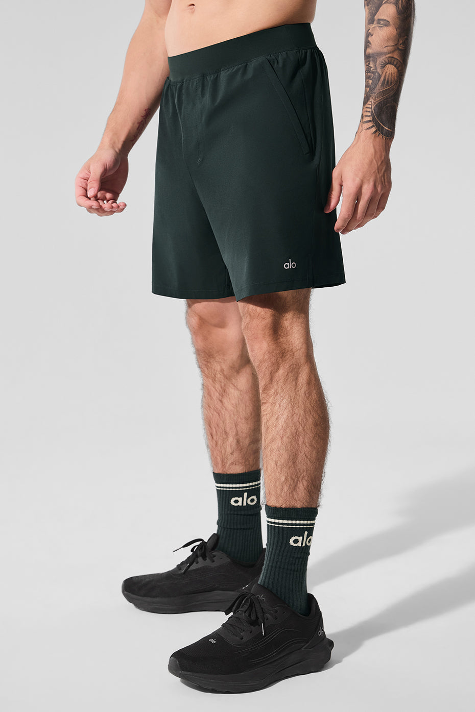 7" Repetition Short - Charcoal Green