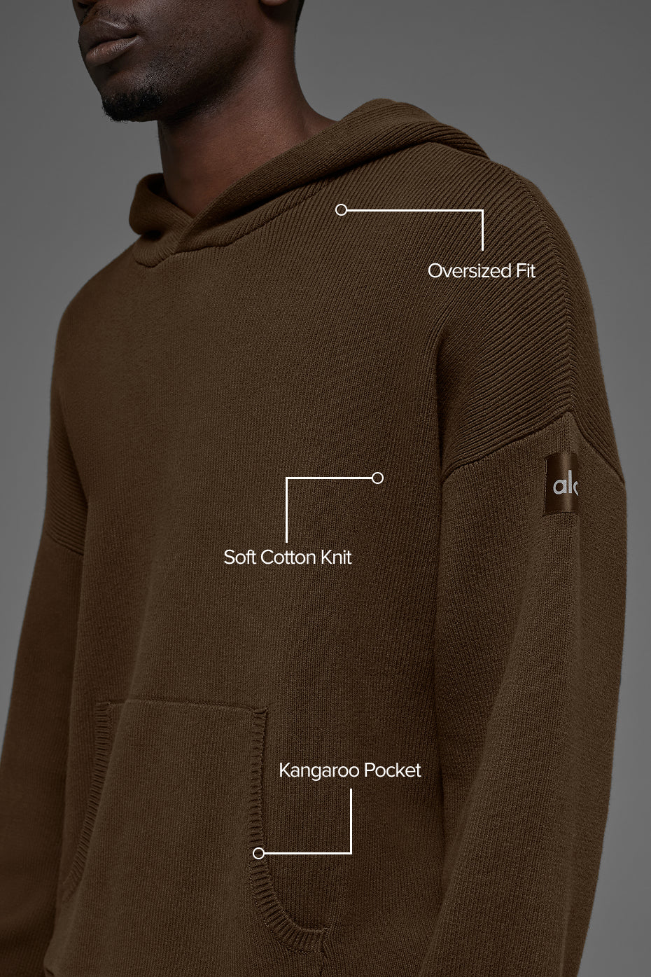 Scholar Hooded Sweater - Espresso
