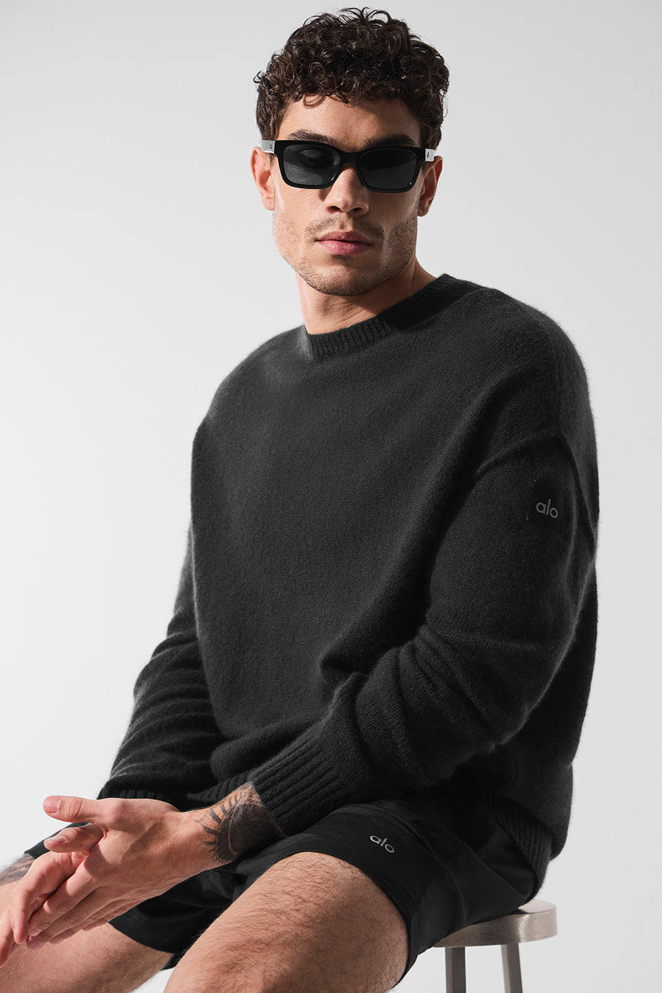 New Class Cashmere Crewneck Sweater - Black
