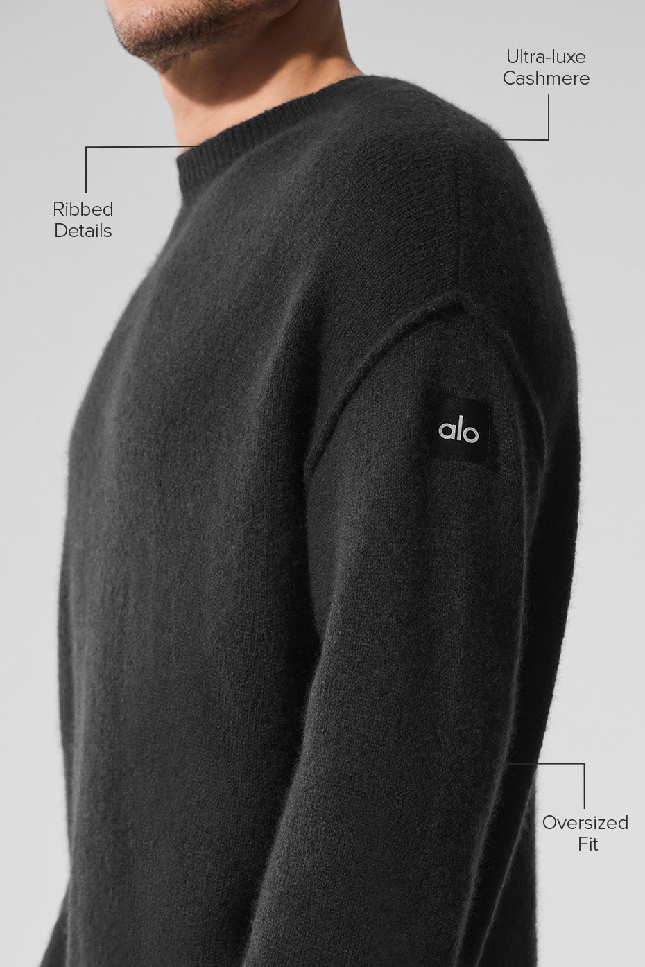 New Class Cashmere Crewneck Sweater - Black