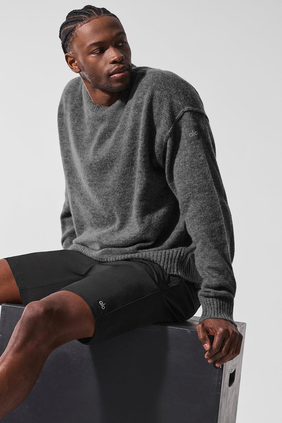 New Class Cashmere Crewneck Sweater - Platinum Grey