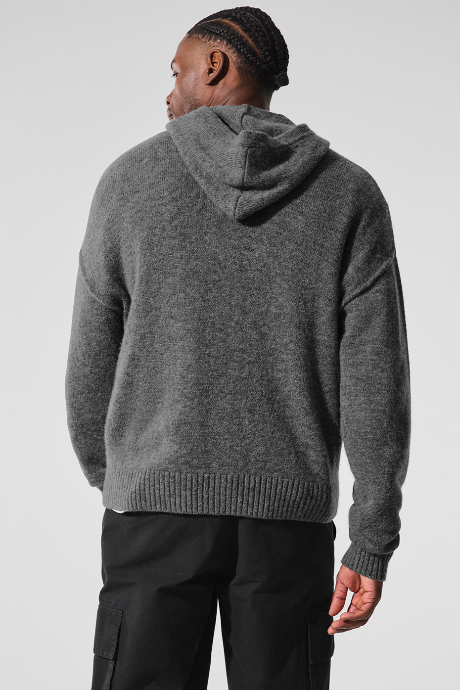 New Class Cashmere Full Zip Hoodie - Platinum Grey