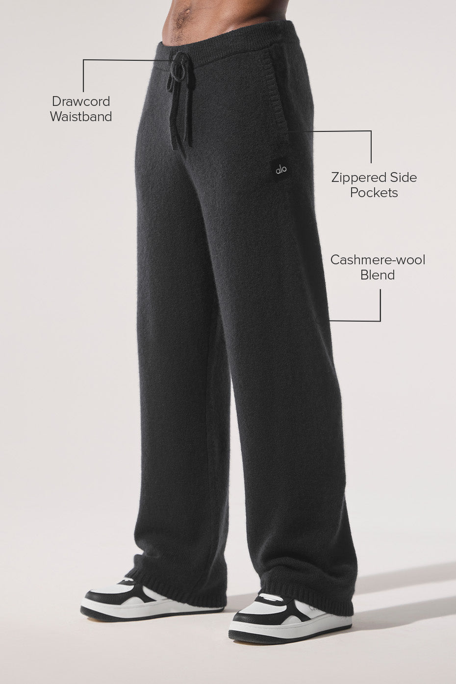 New Class Cashmere Sweatpant - Black