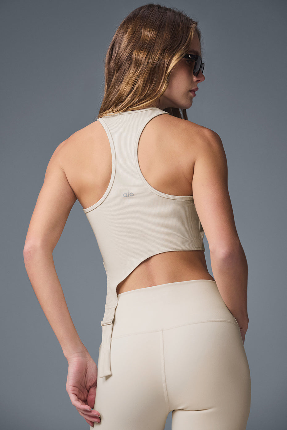 Alosoft Ribbed Revelation Tank - Oat Milk