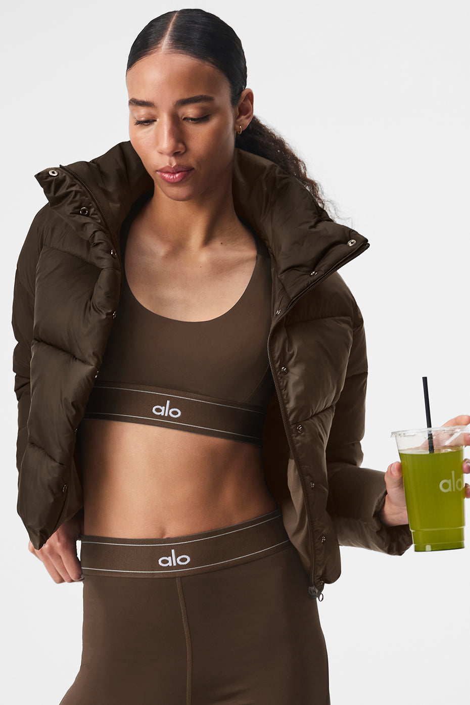 Gold Rush Puffer - Espresso