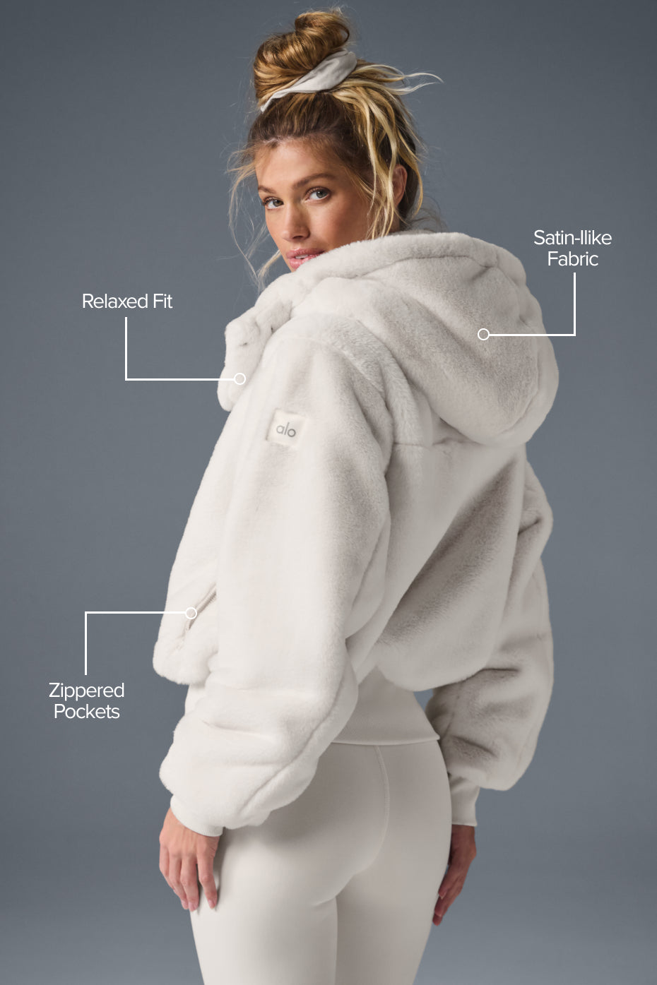 Faux Fur Foxy Jacket - Ivory