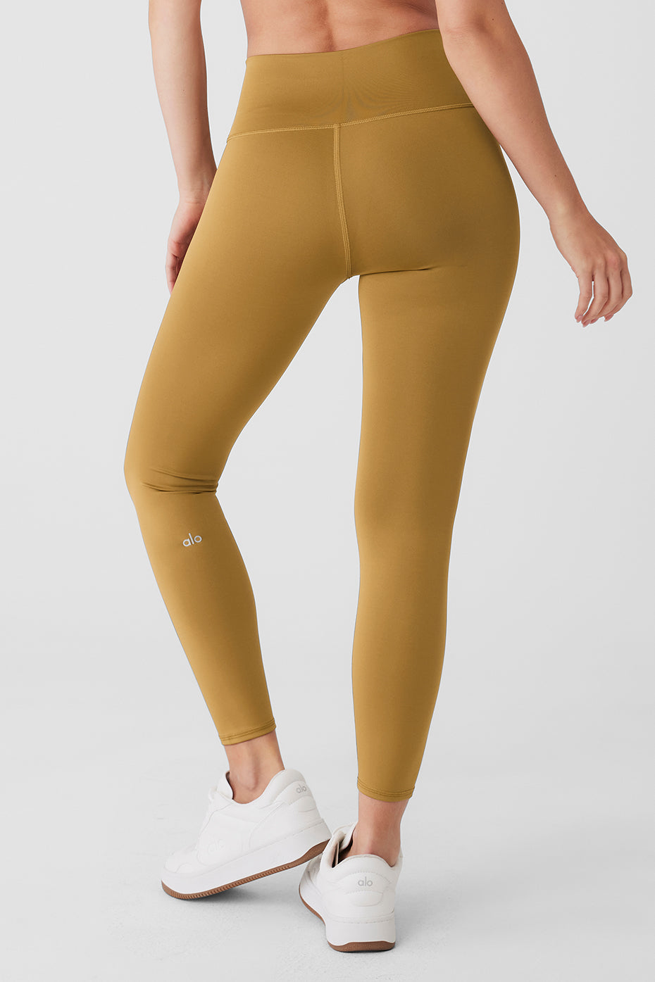7/8 High-Waist Airlift Legging - Golden Olive Branch