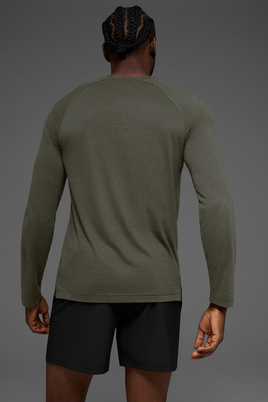 Triumph Long Sleeve Tee - Stealth Green